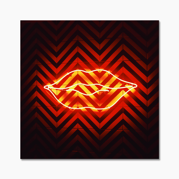 Lit Lips 2 - Tile Wall Tile by doingly