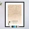 London Maps 1 - Map Matte Print by doingly