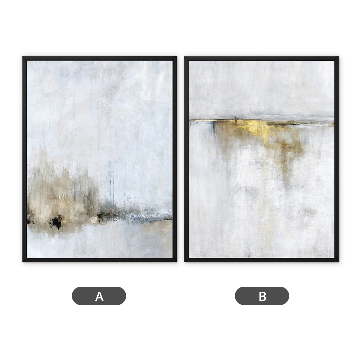 Minimalist Gray 2 - Abstract Canvas Print by doingly