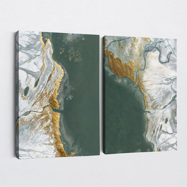 Oceanic Elegance 1 - Abstract Canvas Print by doingly