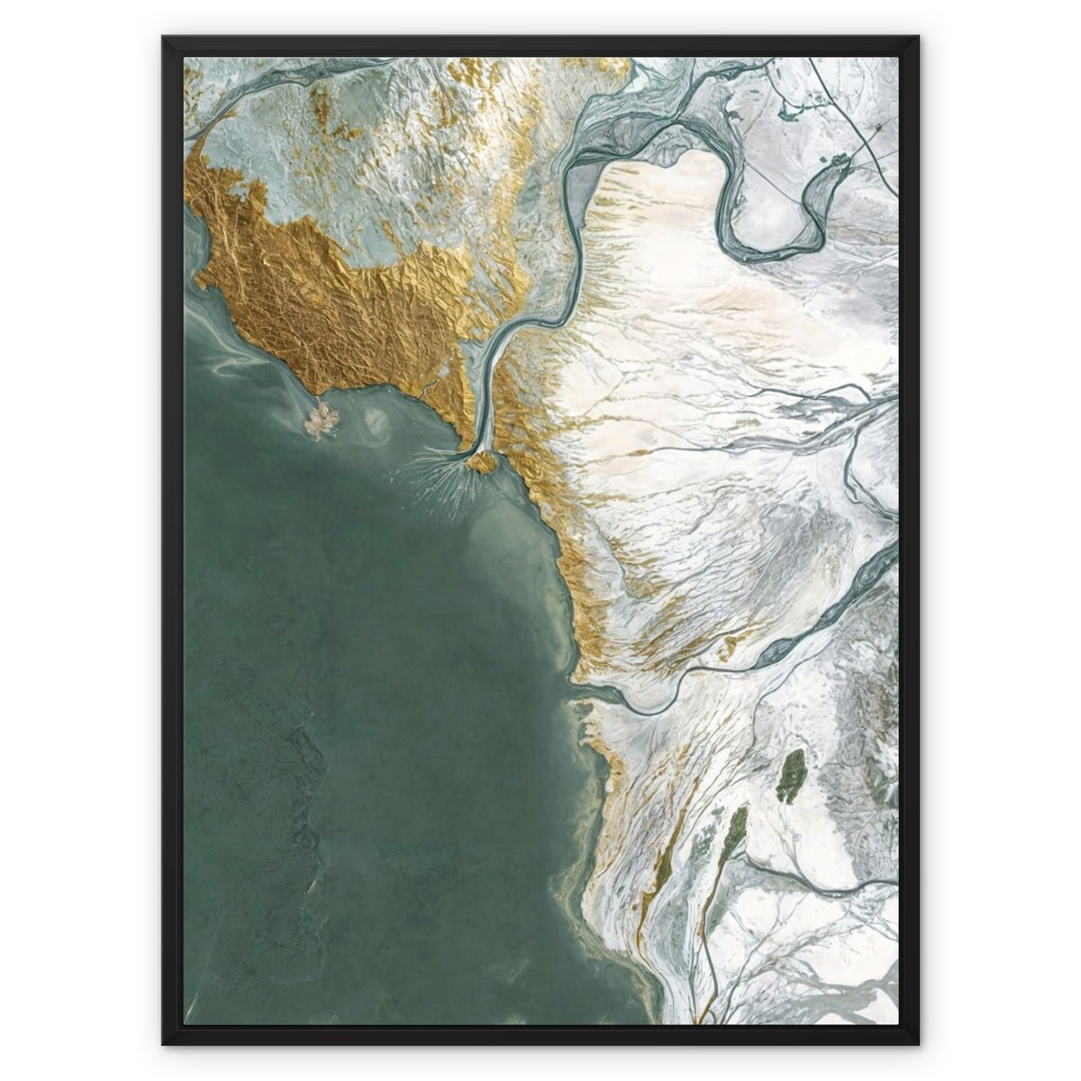 Oceanic Elegance 11 - Abstract Canvas Print by doingly