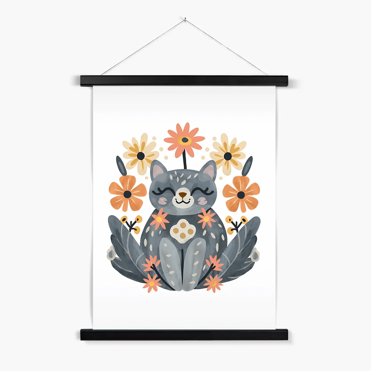 Purrfect Whiskers 01 4 - Animal Poster Print by doingly