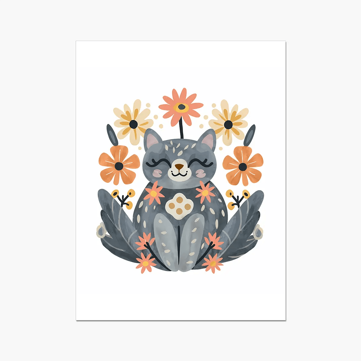 Purrfect Whiskers 01 3 - Animal Poster Print by doingly