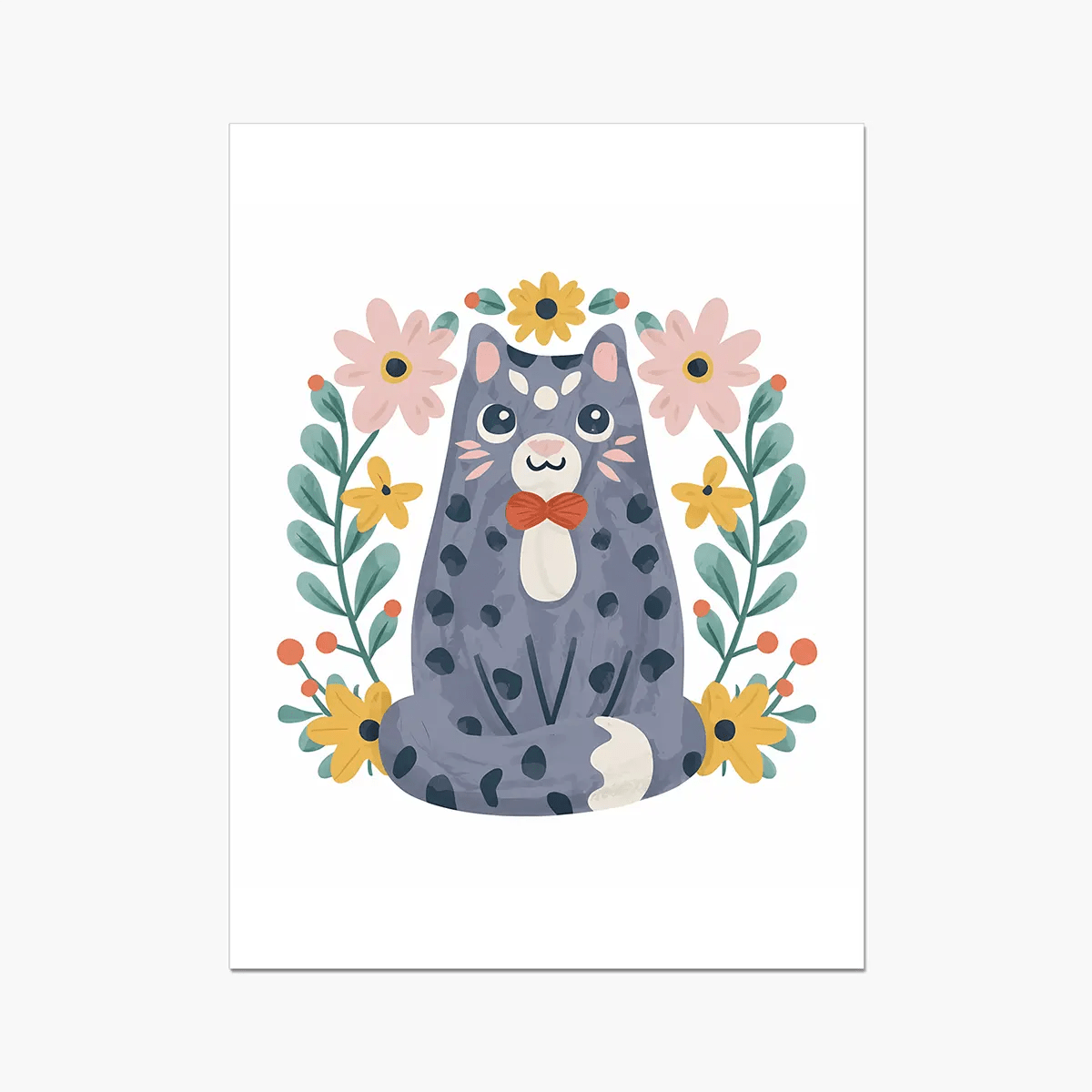 Purrfect Whiskers 02 3 - Animal Poster Print by doingly