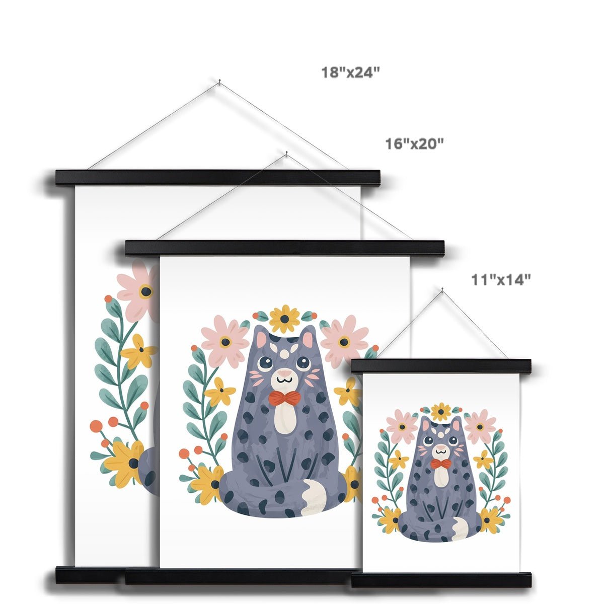 Purrfect Whiskers 02 5 - Animal Poster Print by doingly