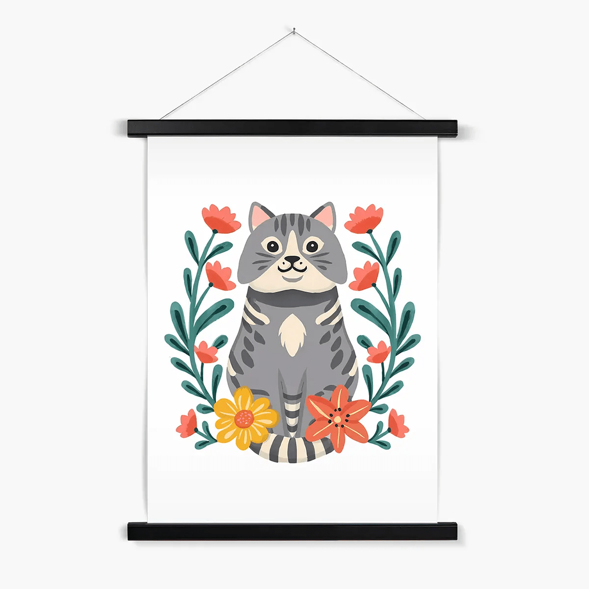 Purrfect Whiskers 04 4 - Animal Poster Print by doingly