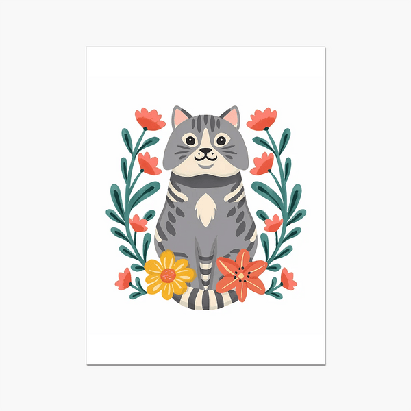 Purrfect Whiskers 04 3 - Animal Poster Print by doingly