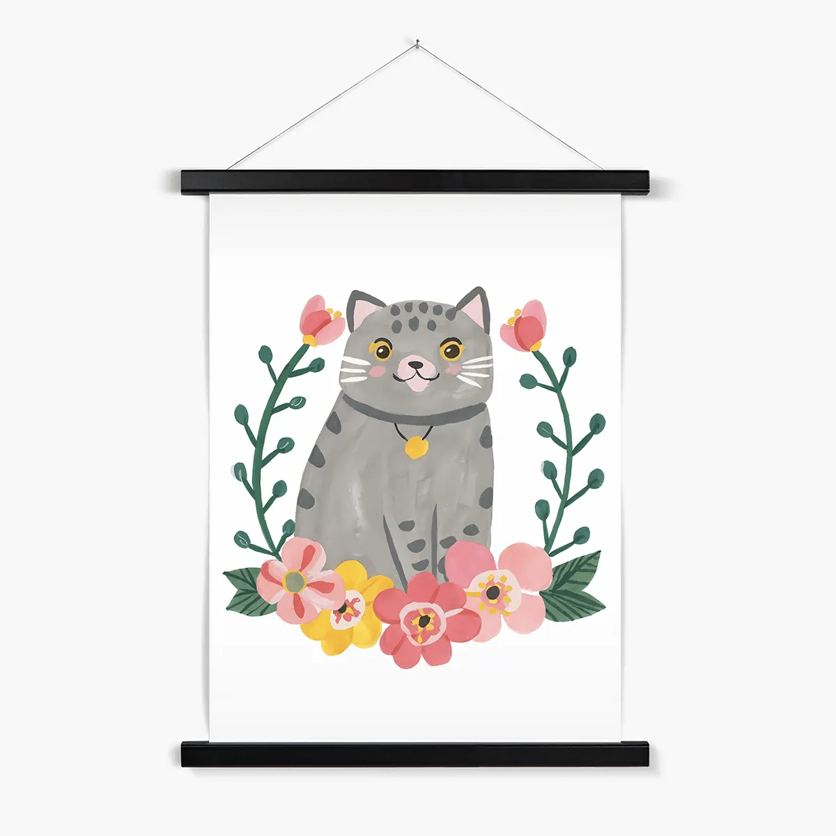 Purrfect Whiskers 05 4 - Animal Poster Print by doingly