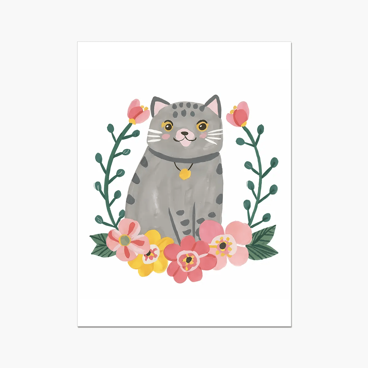 Purrfect Whiskers 05 3 - Animal Poster Print by doingly
