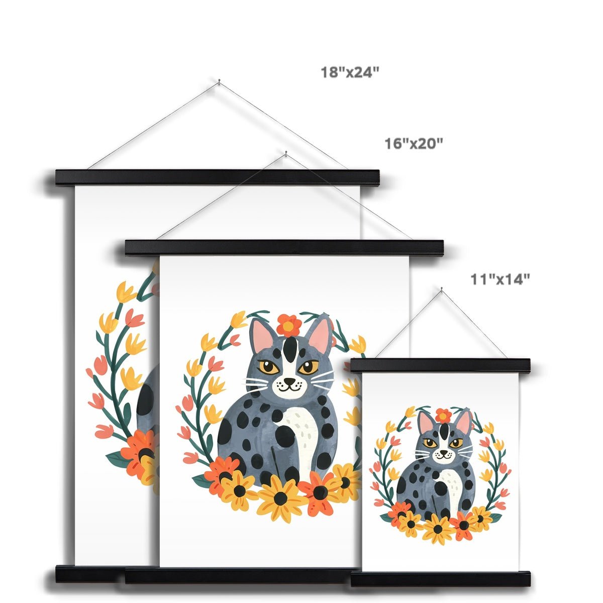 Purrfect Whiskers 08 5 - Animal Poster Print by doingly