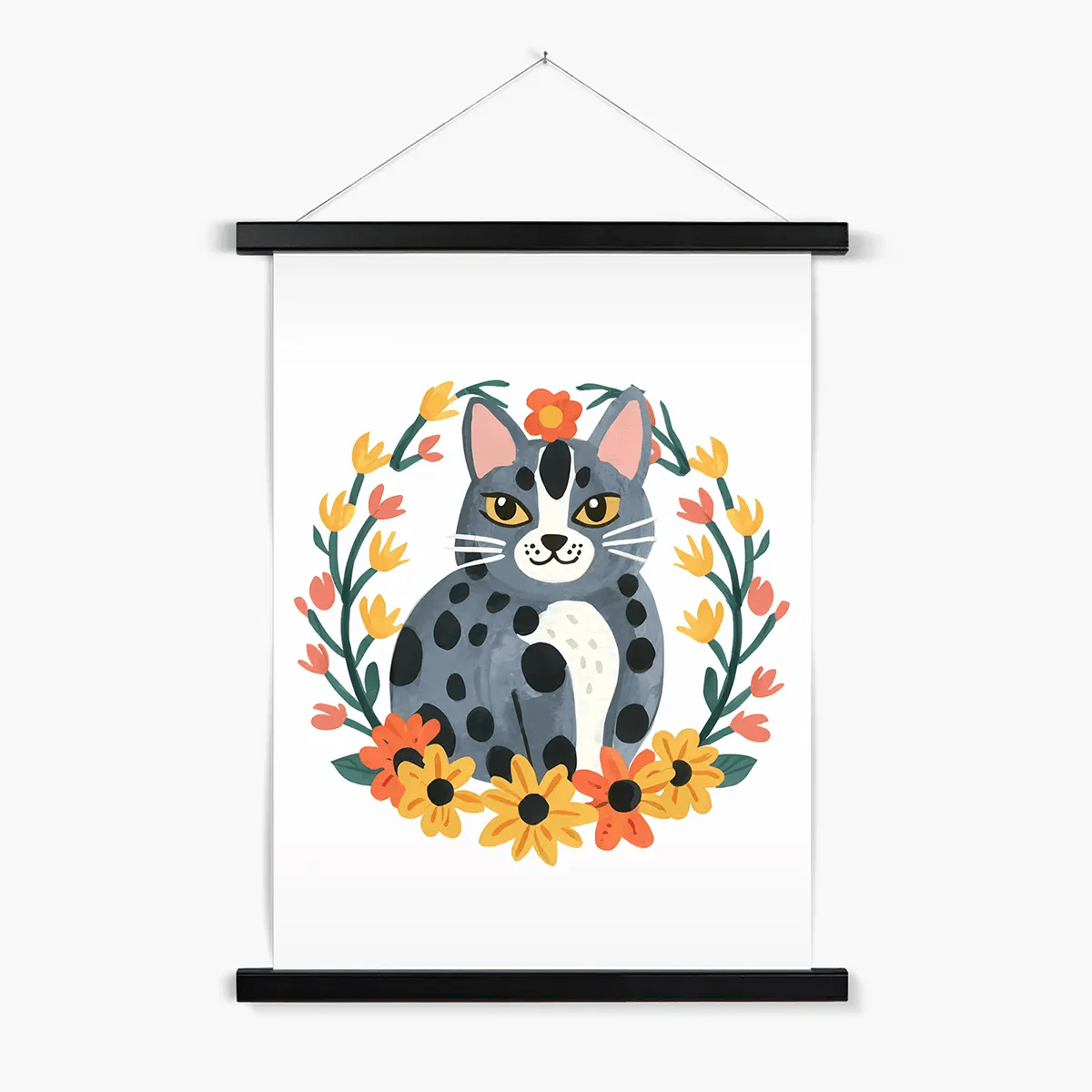Purrfect Whiskers 08 4 - Animal Poster Print by doingly