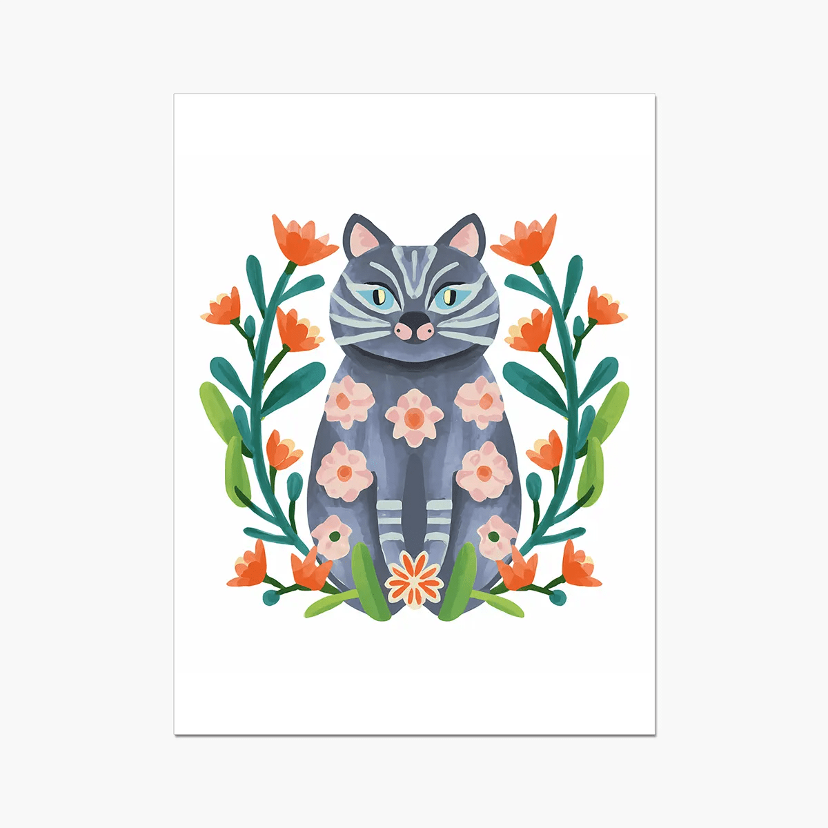 Purrfect Whiskers 11 3 - Animal Poster Print by doingly