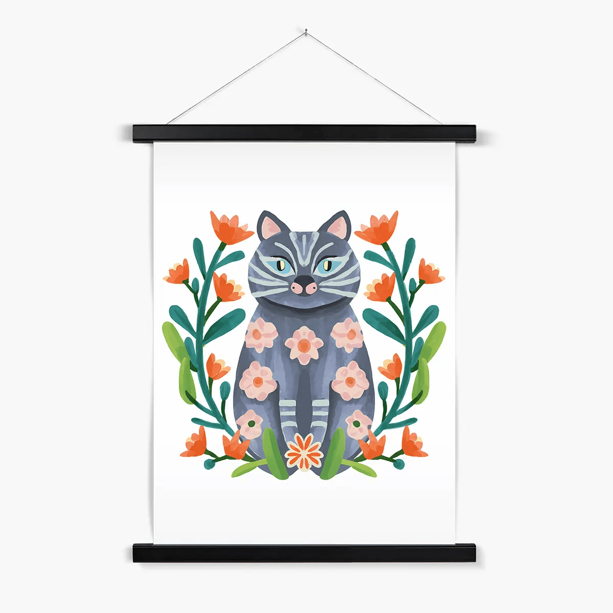 Purrfect Whiskers 11 4 - Animal Poster Print by doingly