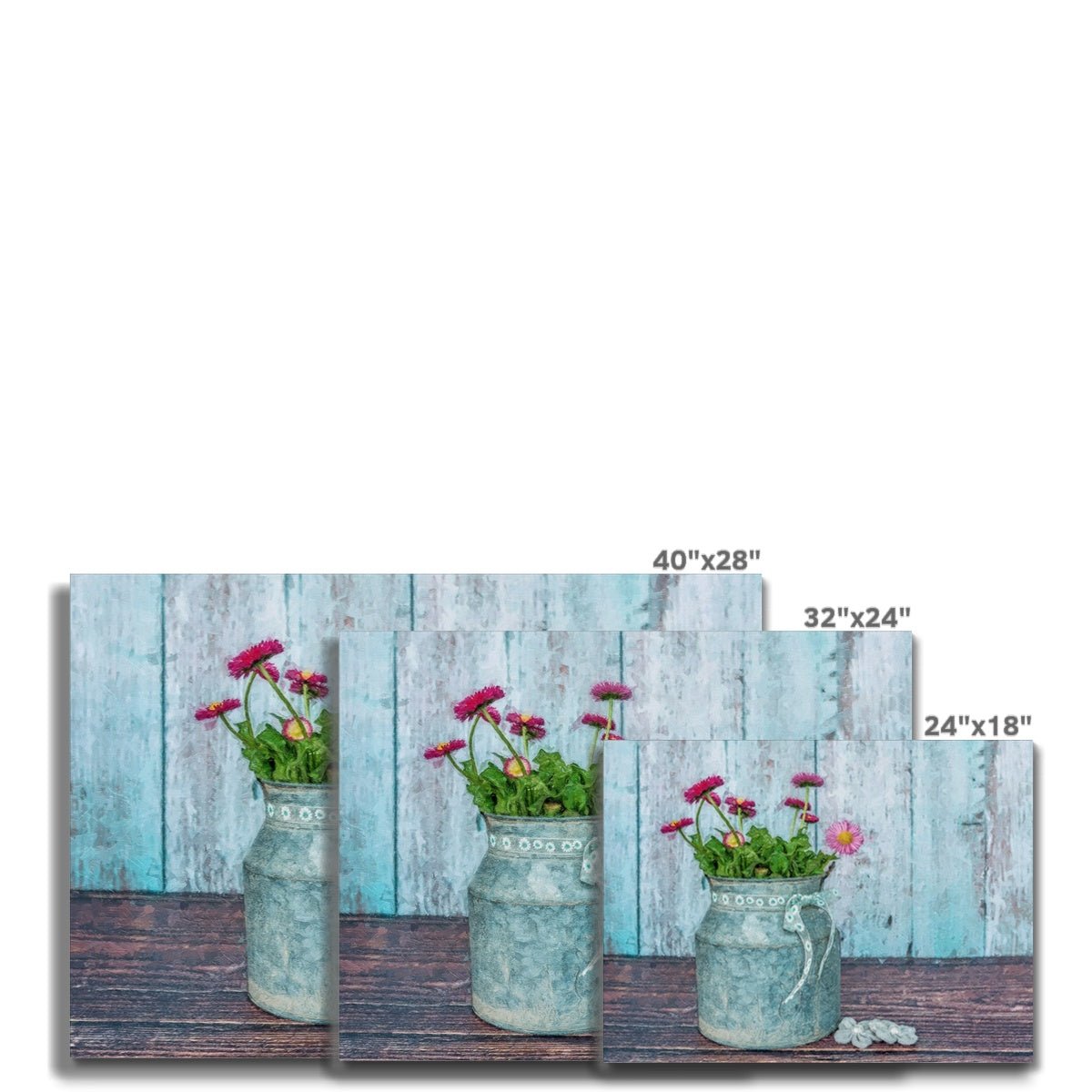 Rustic Floral Harmony 8 - New Canvas Print by doingly