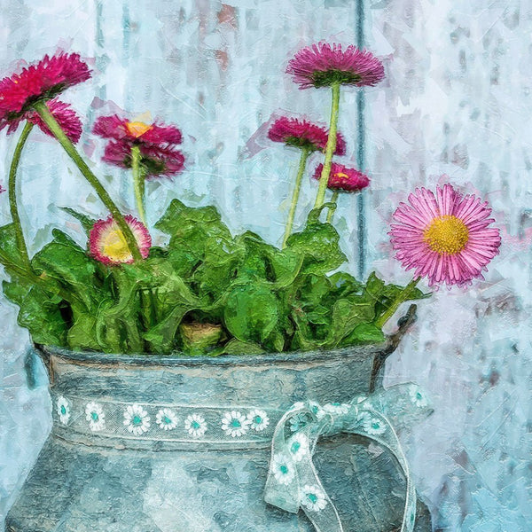 Rustic Floral Harmony 2 - New Canvas Print by doingly