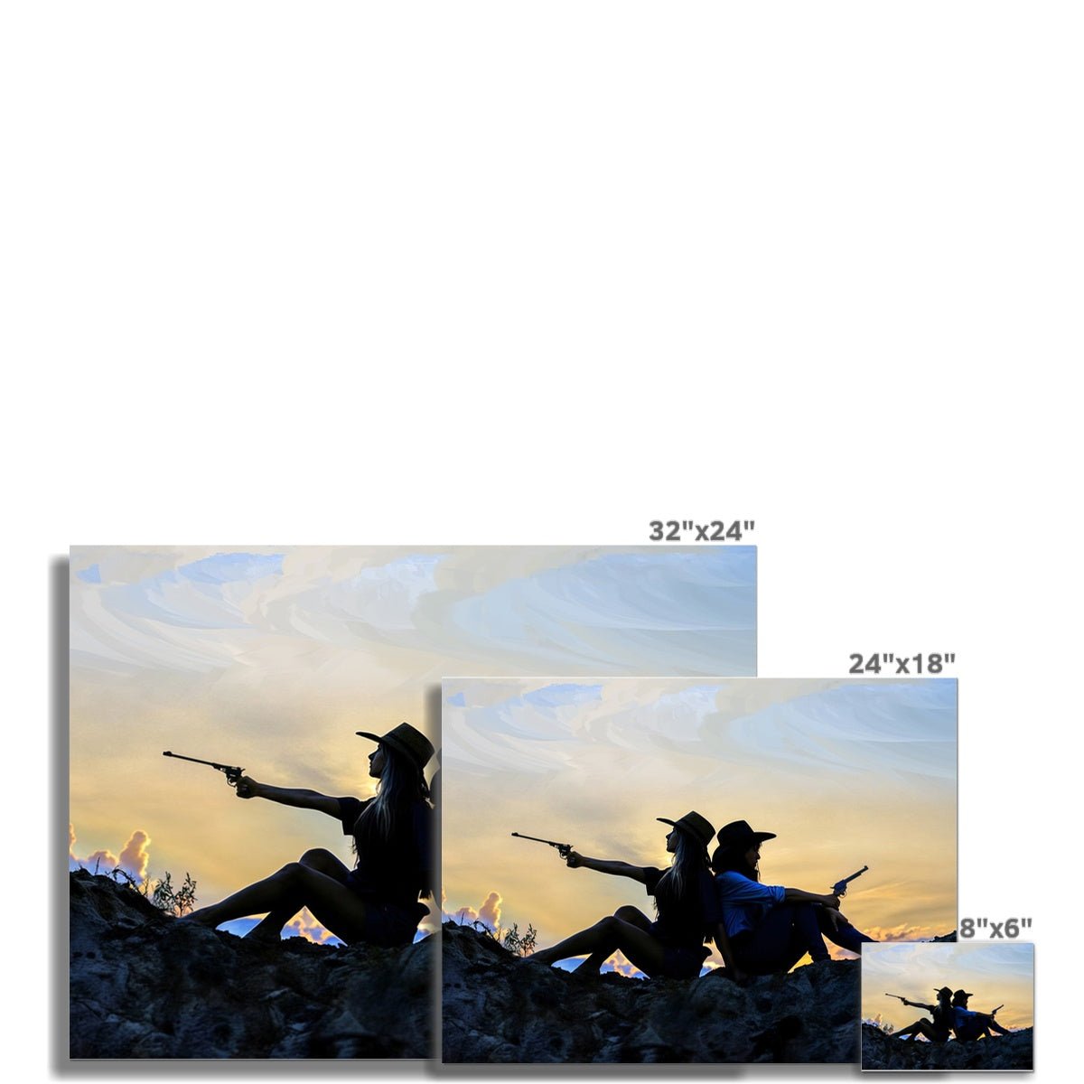 Saddle Sisters 7 - New Framed Print by doingly