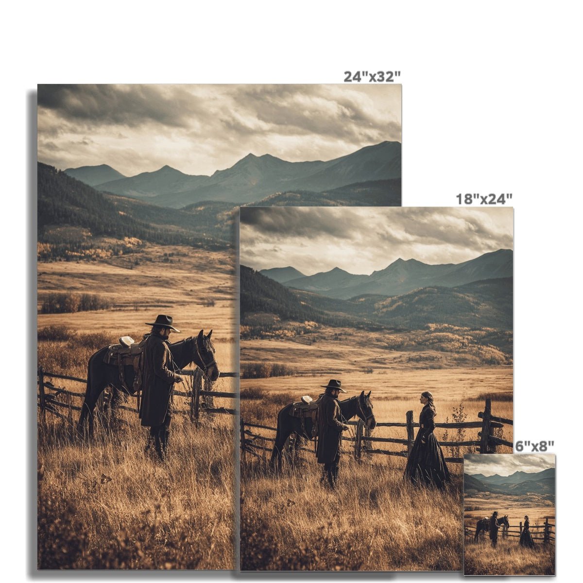 Western Whispers 6 - Landscapes Classic Print by doingly