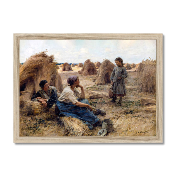 Wheatfield (Noonday Rest) 1 - Farm Life Fine art by doingly