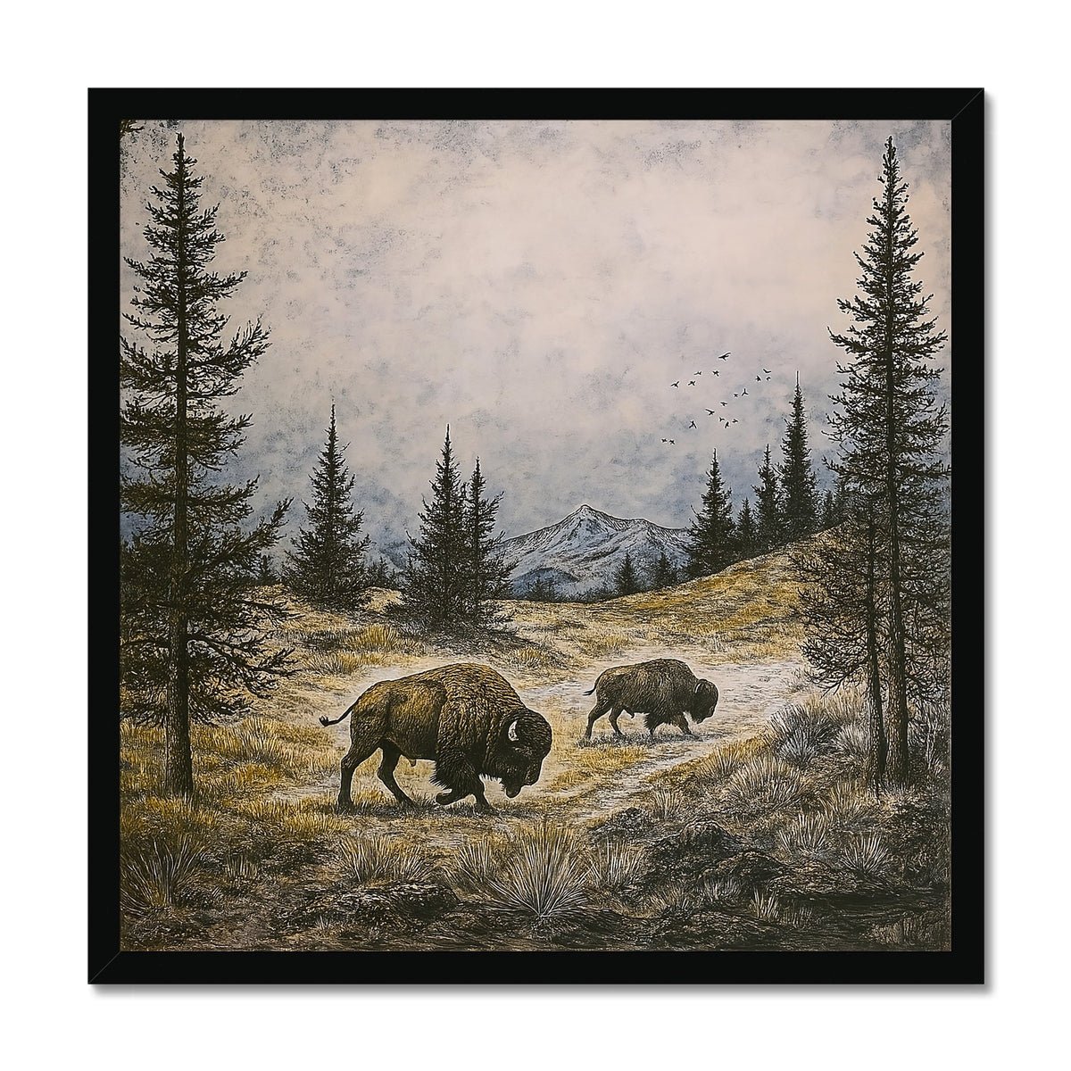 Wild Harmony 1 - Animal Framed Print by doingly