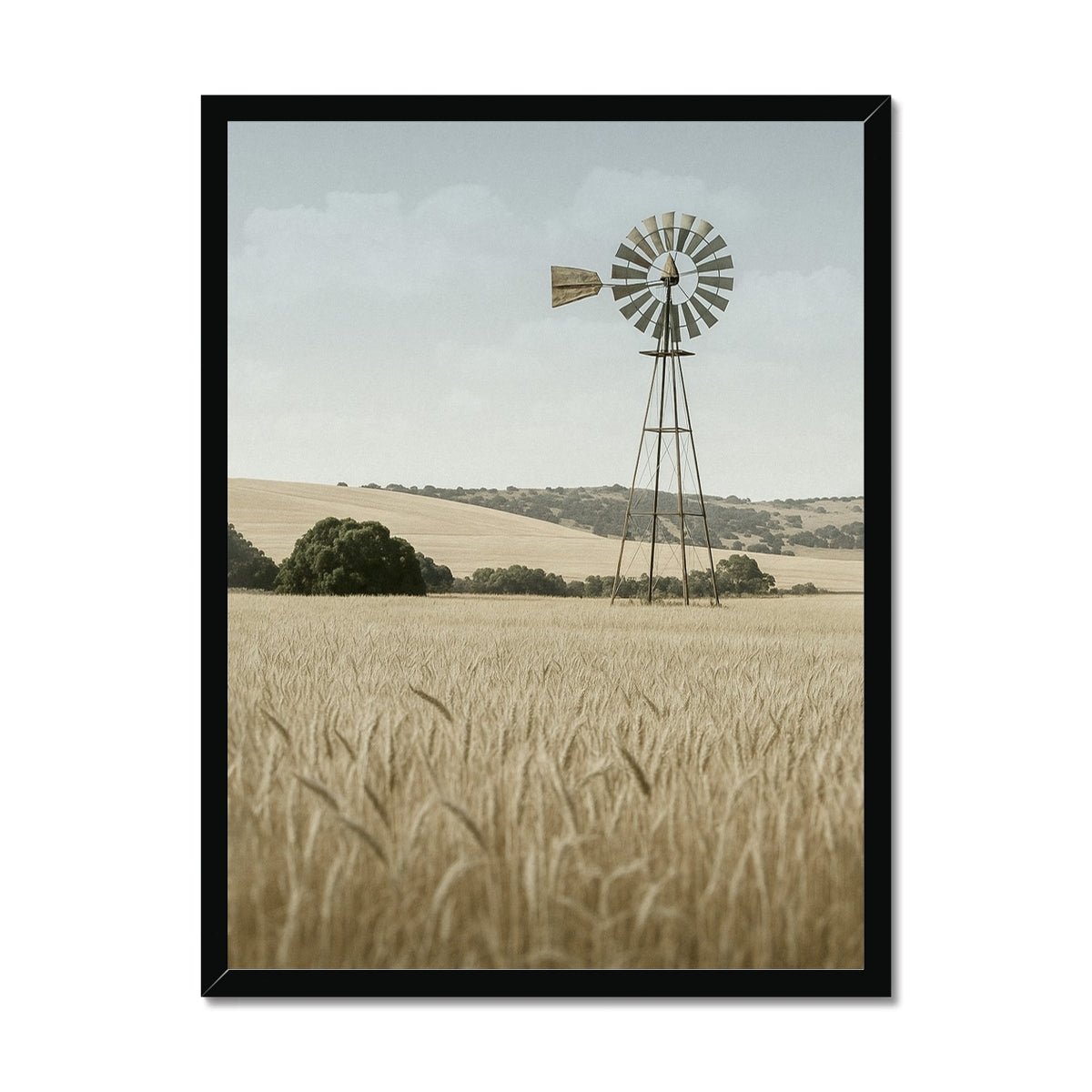 Wind & Wheat Symphony 1 - Farm Life Framed Print by doingly