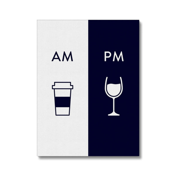 AM coffee PM wine 7 - New Canvas Print by doingly