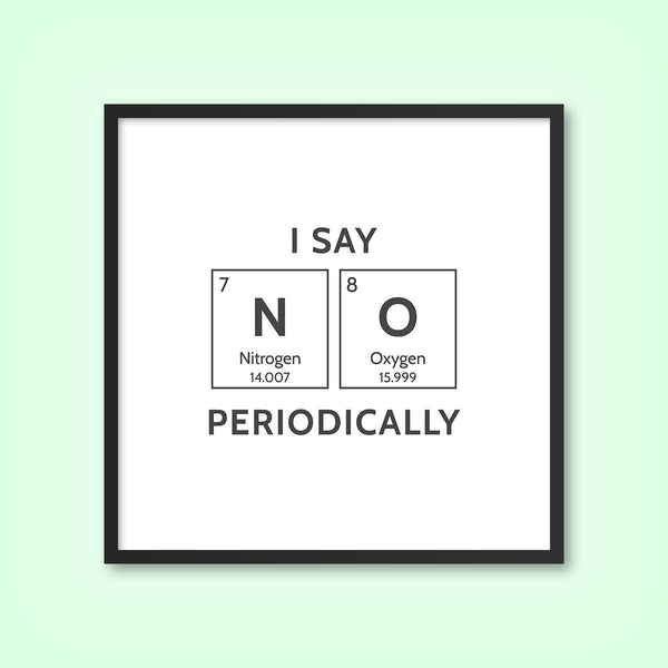 NO (Elements) 1 - Tile Art Print by doingly