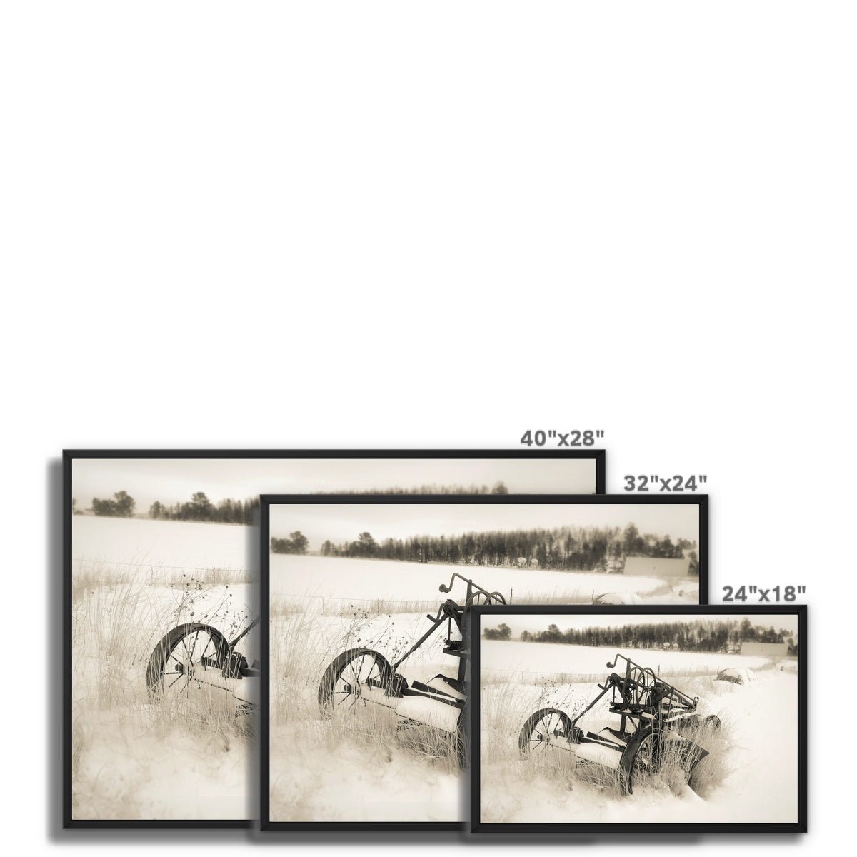 Plowing's Past 9 - Farm Life Canvas Print by doingly