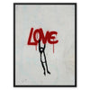 Hanging onto Love 3 - Street Art Canvas Print by doingly