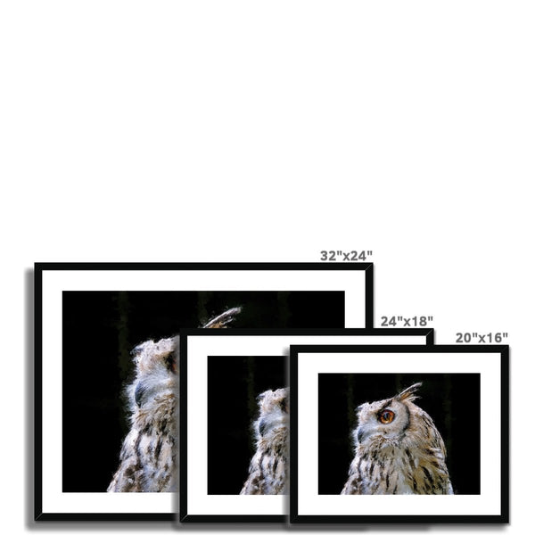 Portrait - Owl 5 - Animal Matte Print by doingly