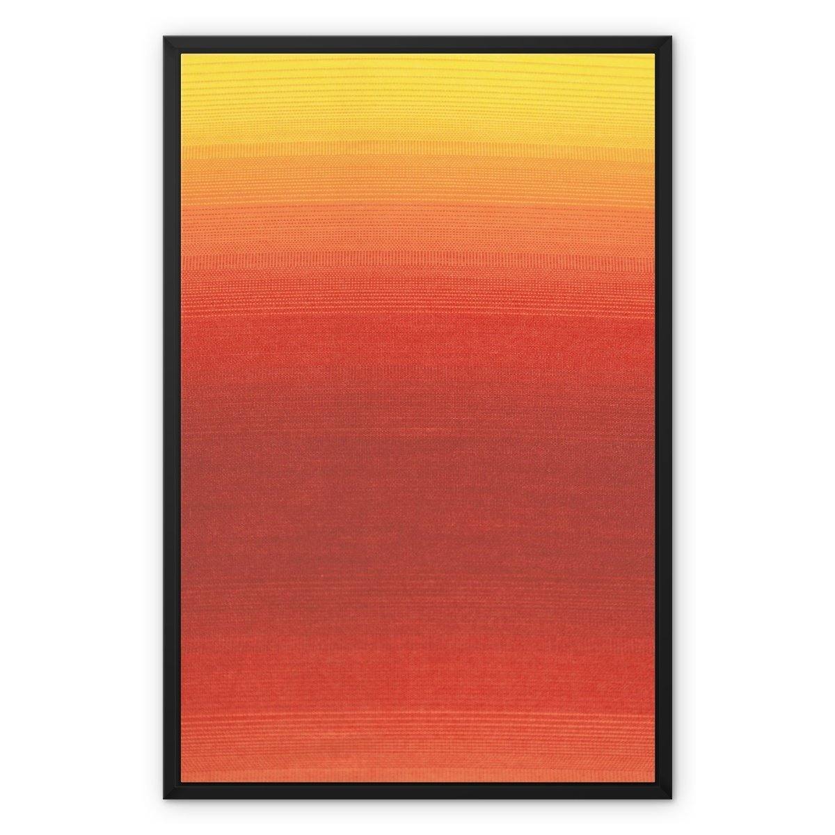 Warm Rising 3 - Abstract Canvas Print by doingly