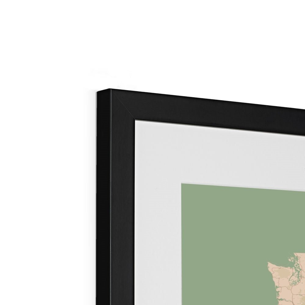 Vintage - United States 4 - Map Matte Print by doingly