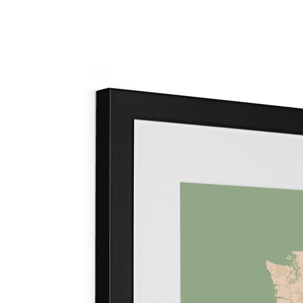 Vintage - United States 4 - Map Matte Print by doingly