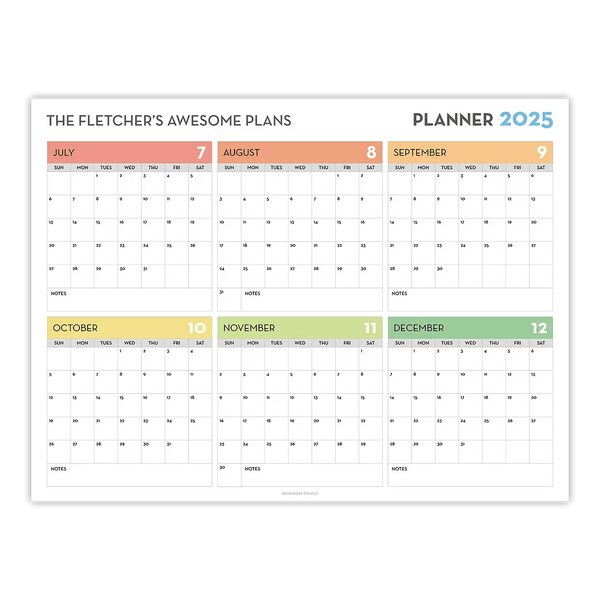 2025 Personalized Wall Calendar 2 6 - New Poster Print by doingly