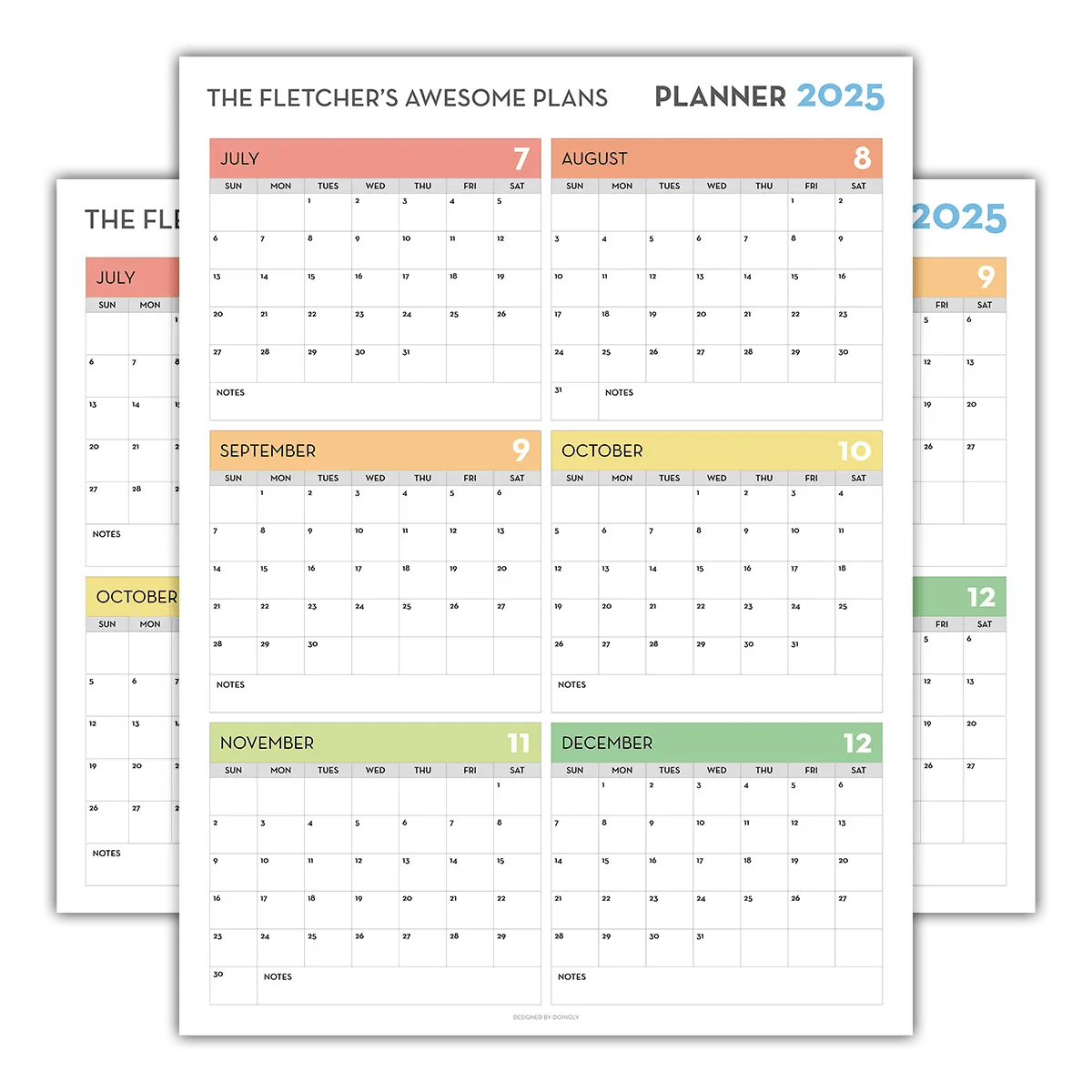 2025 Personalized Wall Calendar 2 1 - New Poster Print by doingly