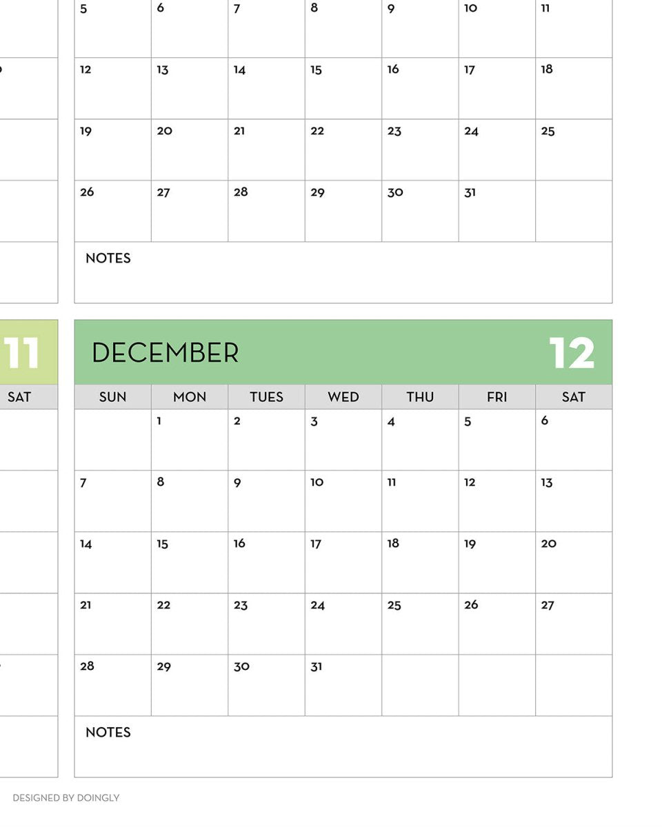 2025 Personalized Wall Calendar 2 3 - New Poster Print by doingly