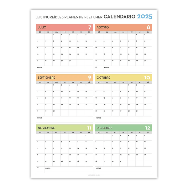 2025 Personalized Wall Calendar 2 9 - New Poster Print by doingly