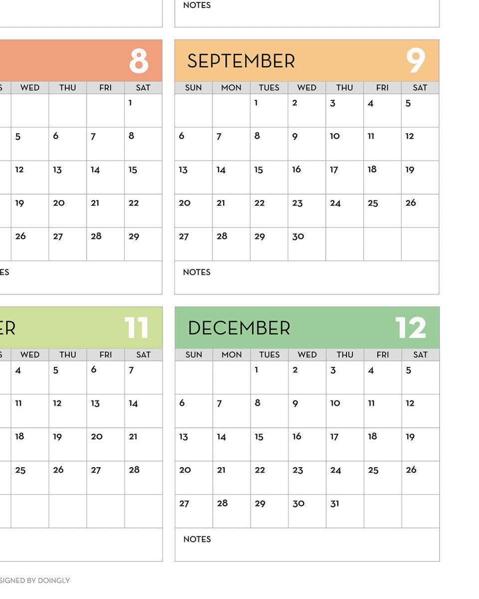 2026 Personalized Wall Calendar 1 ES 5 - New Poster Print by doingly