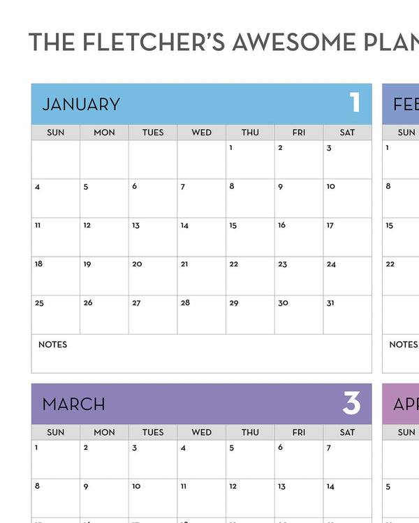 2026 Personalized Wall Calendar 1 ES 2 - New Poster Print by doingly