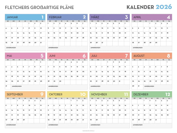 2026 Wall Calendar 16 - New Poster Print by doingly