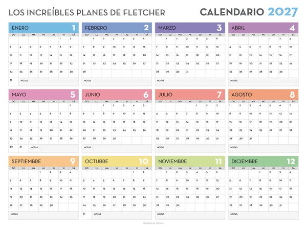 2027 Wall Calendar 9 - New Poster Print by doingly