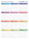2027 Wall Calendar 4 - New Poster Print by doingly
