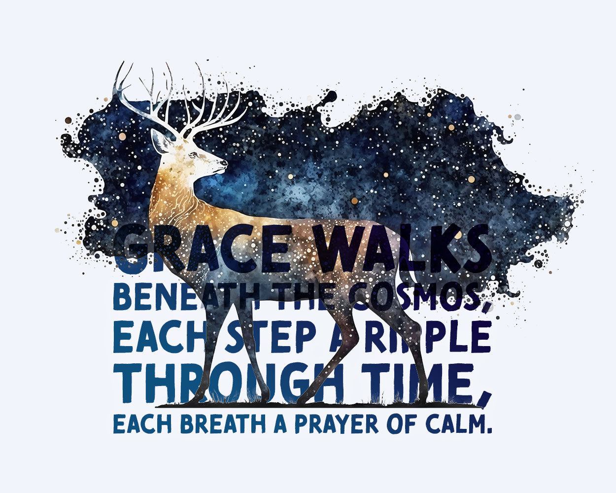 Celestial Starry Night - Deer