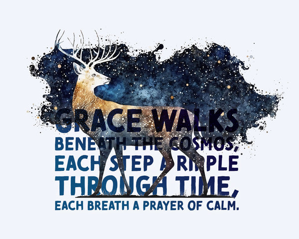 Celestial Starry Night - Deer