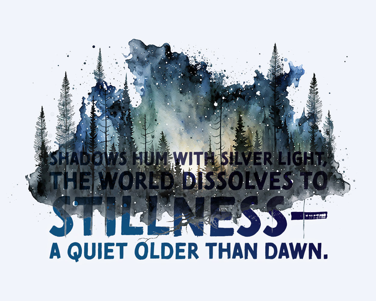 Noche estrellada celestial - Bosque 2