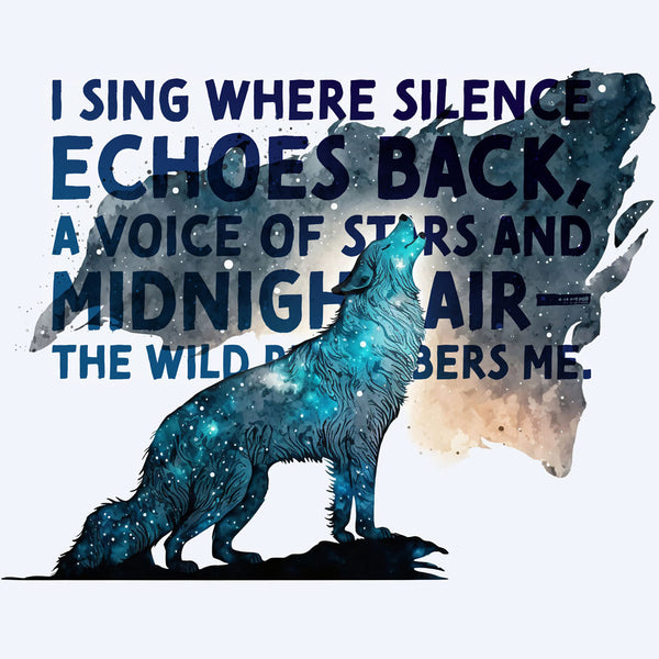 Celestial Starry Night - Wolf