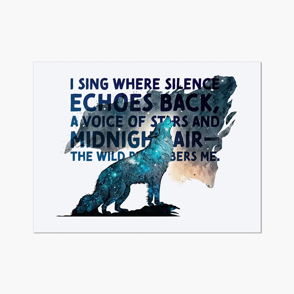 Celestial Starry Night - Wolf