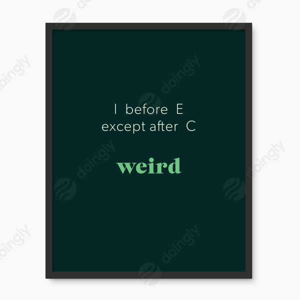 I before E