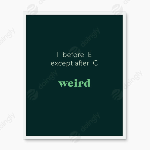 I before E