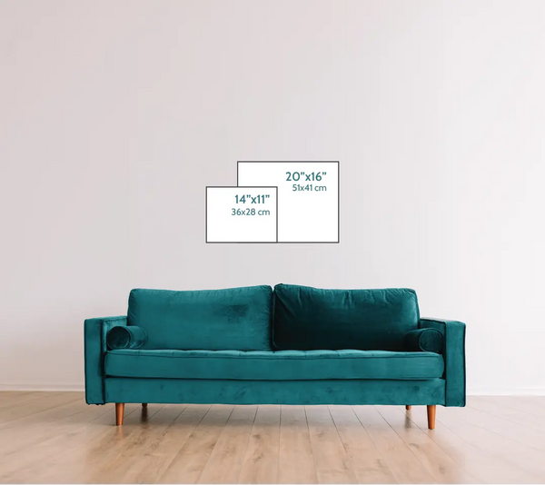 Size Chart of Horizontal Prints - alt 2