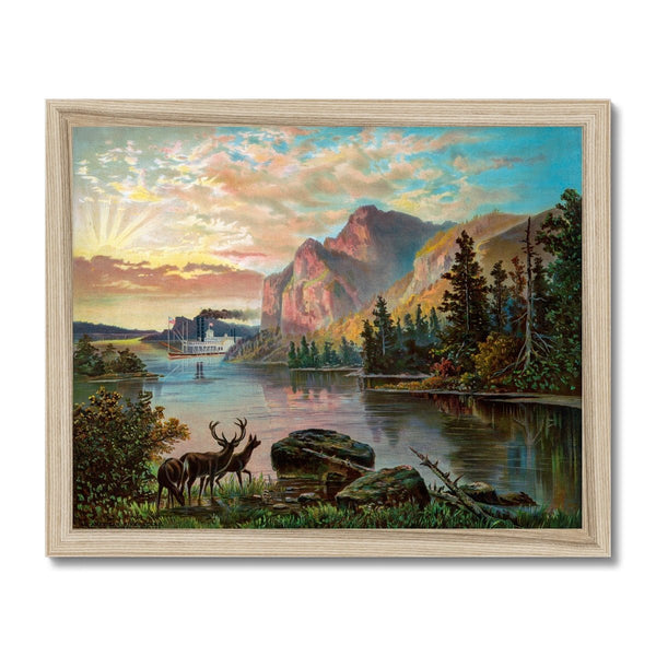 An American River Scene 1 - Landscapes Fine art by doingly